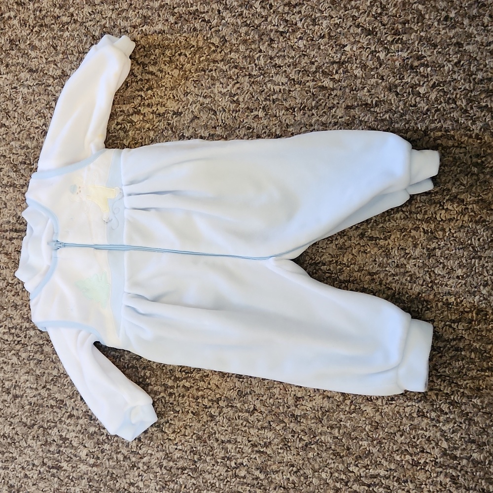 Vintage Petit Ami Baby Boy Shirt and Coverall Set Size 3M